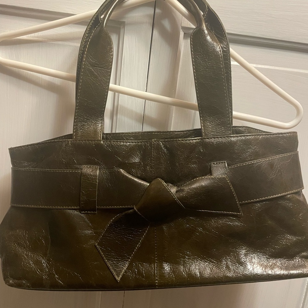 Elegant Brown Leather Tote Bag